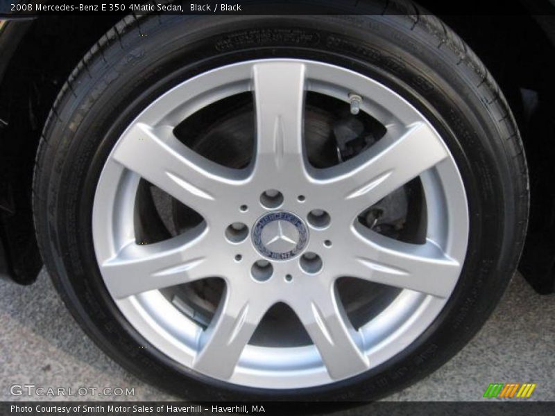 Black / Black 2008 Mercedes-Benz E 350 4Matic Sedan