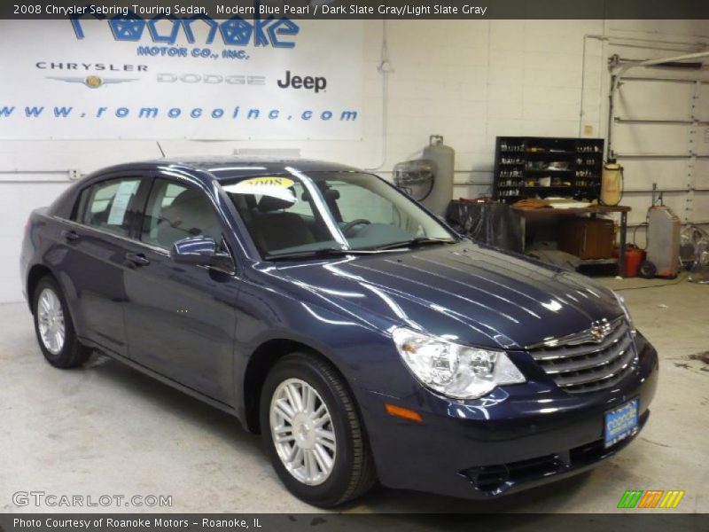 Modern Blue Pearl / Dark Slate Gray/Light Slate Gray 2008 Chrysler Sebring Touring Sedan