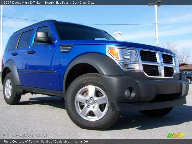 Electric Blue Pearl / Dark Slate Gray 2007 Dodge Nitro SXT 4x4
