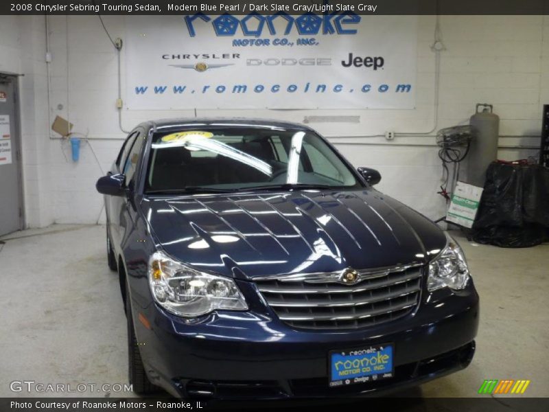 Modern Blue Pearl / Dark Slate Gray/Light Slate Gray 2008 Chrysler Sebring Touring Sedan