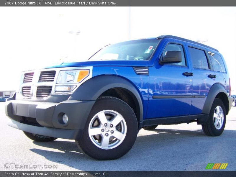 Electric Blue Pearl / Dark Slate Gray 2007 Dodge Nitro SXT 4x4