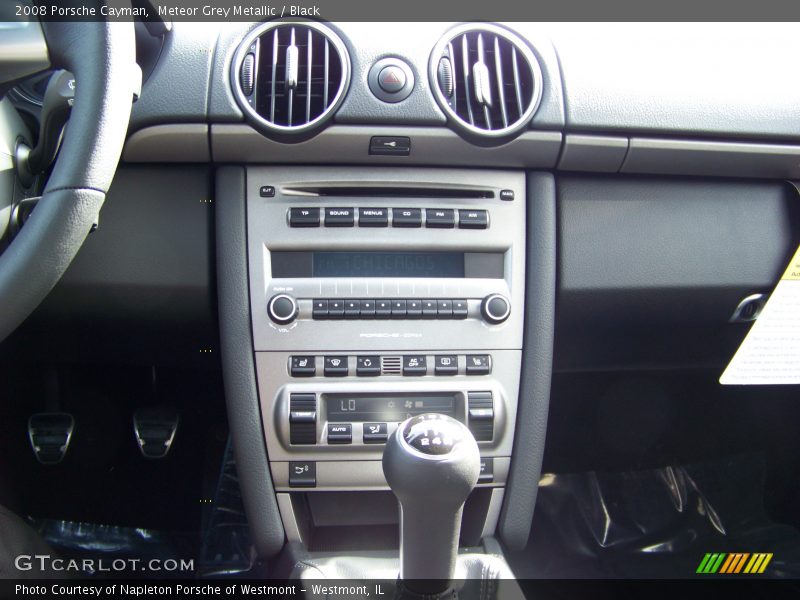 Meteor Grey Metallic / Black 2008 Porsche Cayman