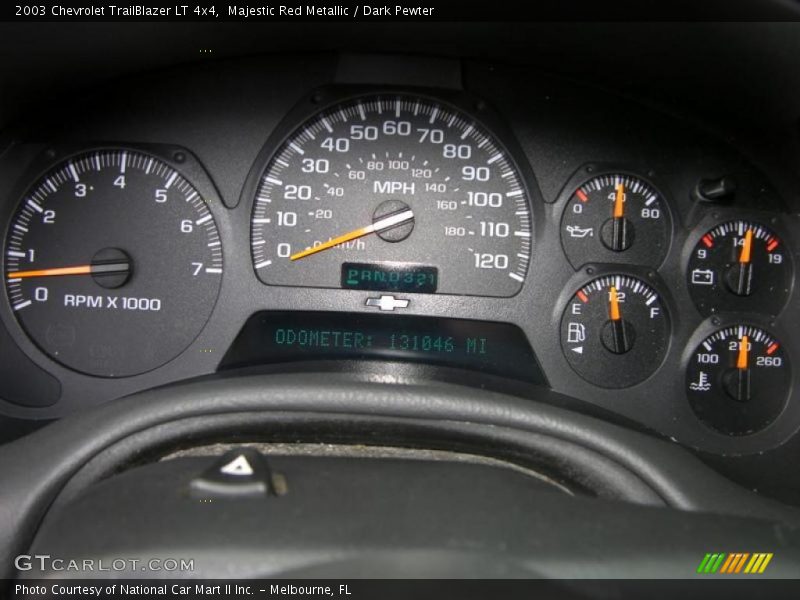 Majestic Red Metallic / Dark Pewter 2003 Chevrolet TrailBlazer LT 4x4