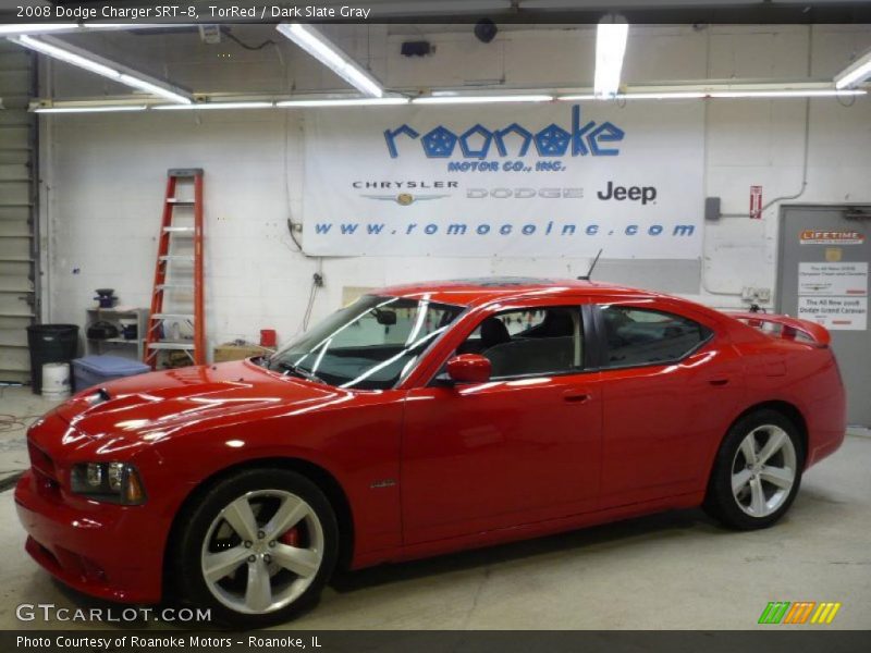 TorRed / Dark Slate Gray 2008 Dodge Charger SRT-8