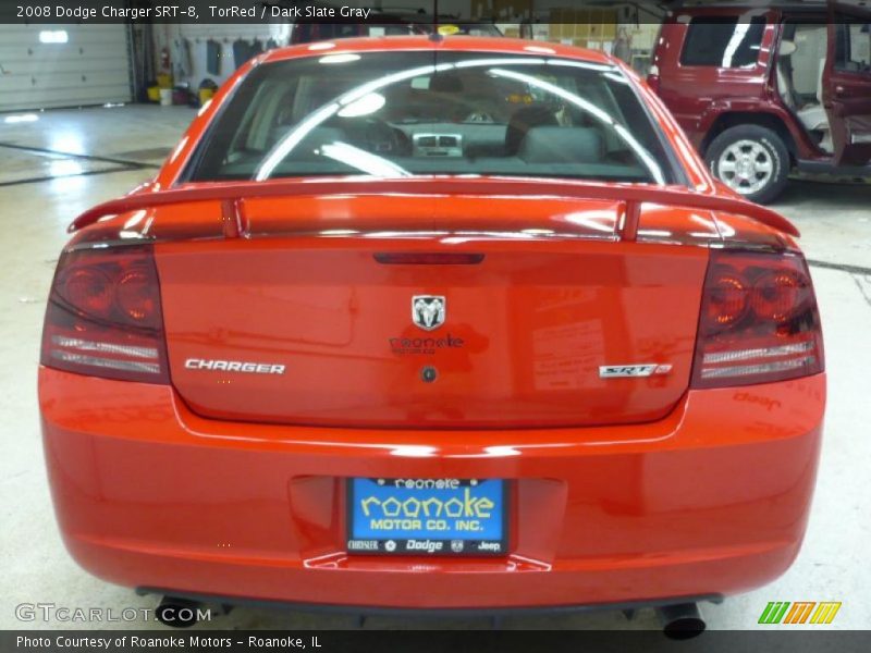 TorRed / Dark Slate Gray 2008 Dodge Charger SRT-8
