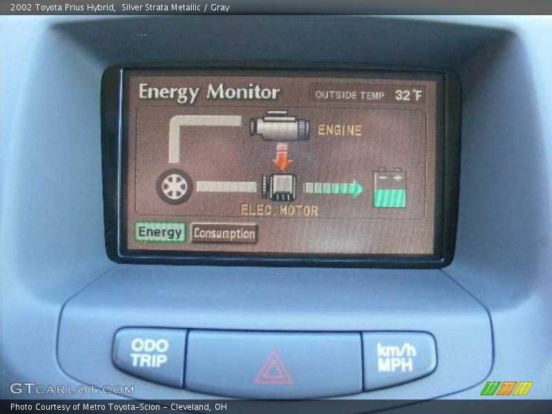Silver Strata Metallic / Gray 2002 Toyota Prius Hybrid