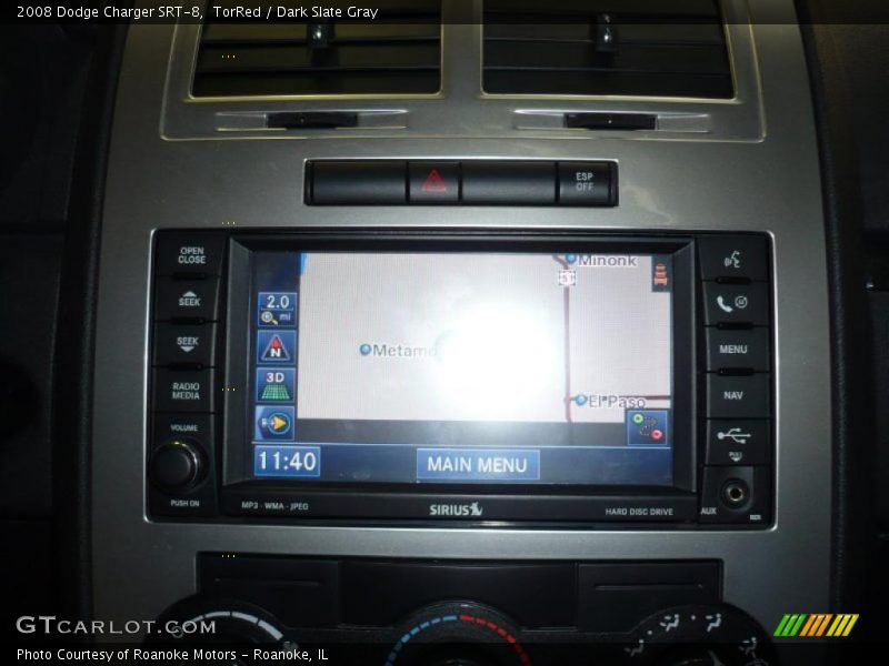 TorRed / Dark Slate Gray 2008 Dodge Charger SRT-8