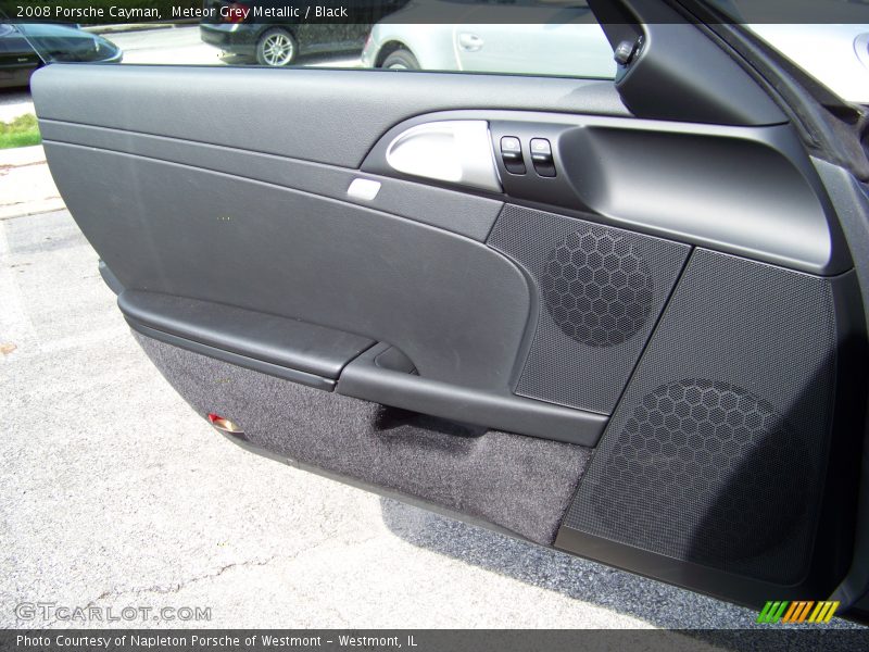 Meteor Grey Metallic / Black 2008 Porsche Cayman