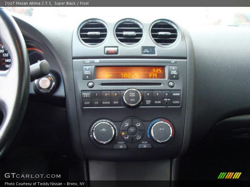 Super Black / Frost 2007 Nissan Altima 2.5 S