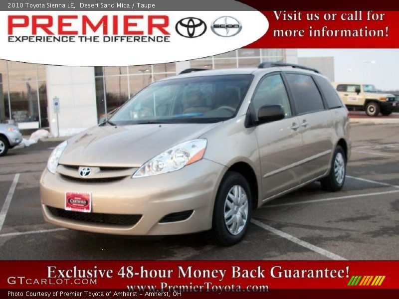Desert Sand Mica / Taupe 2010 Toyota Sienna LE