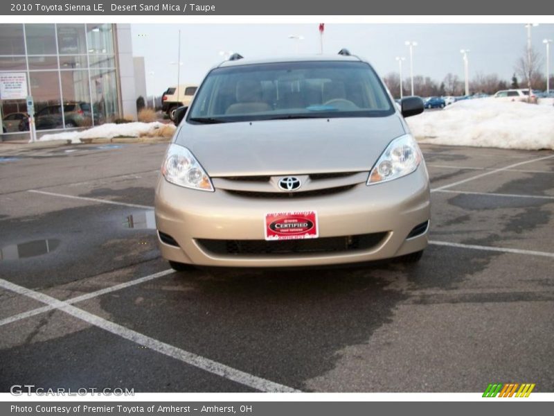 Desert Sand Mica / Taupe 2010 Toyota Sienna LE