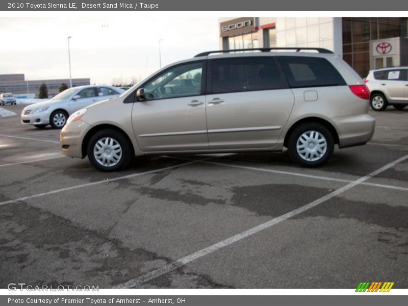 Desert Sand Mica / Taupe 2010 Toyota Sienna LE