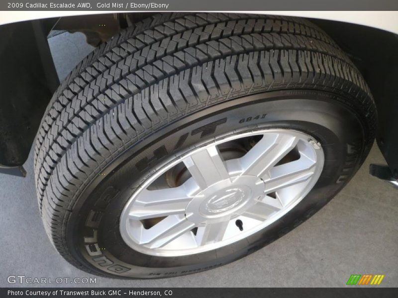 Gold Mist / Ebony/Ebony 2009 Cadillac Escalade AWD