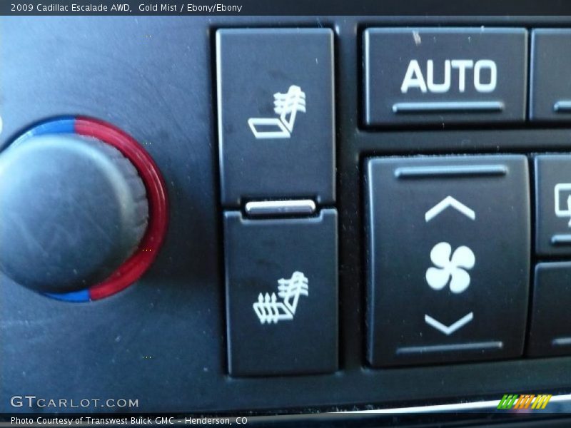 Gold Mist / Ebony/Ebony 2009 Cadillac Escalade AWD