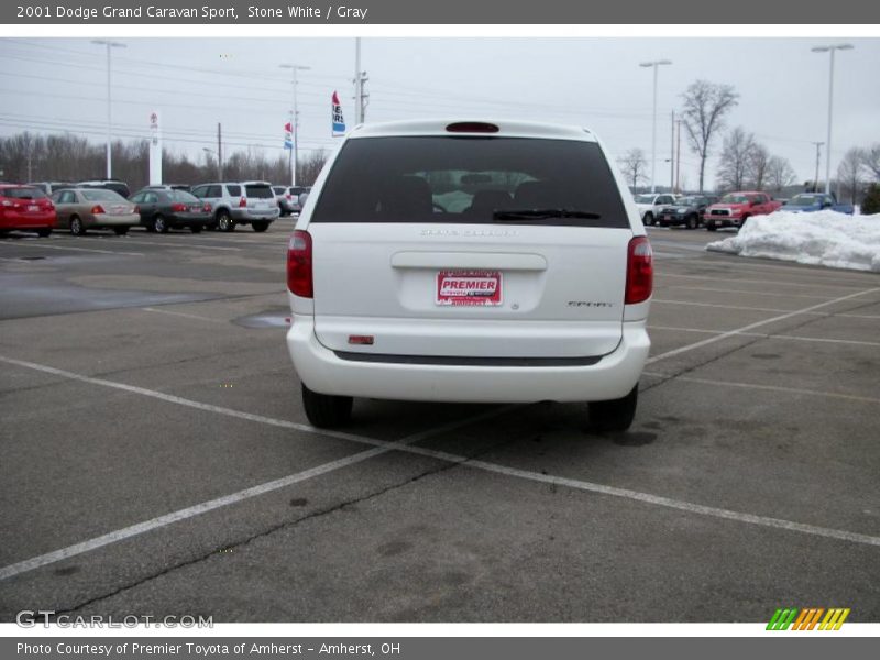 Stone White / Gray 2001 Dodge Grand Caravan Sport