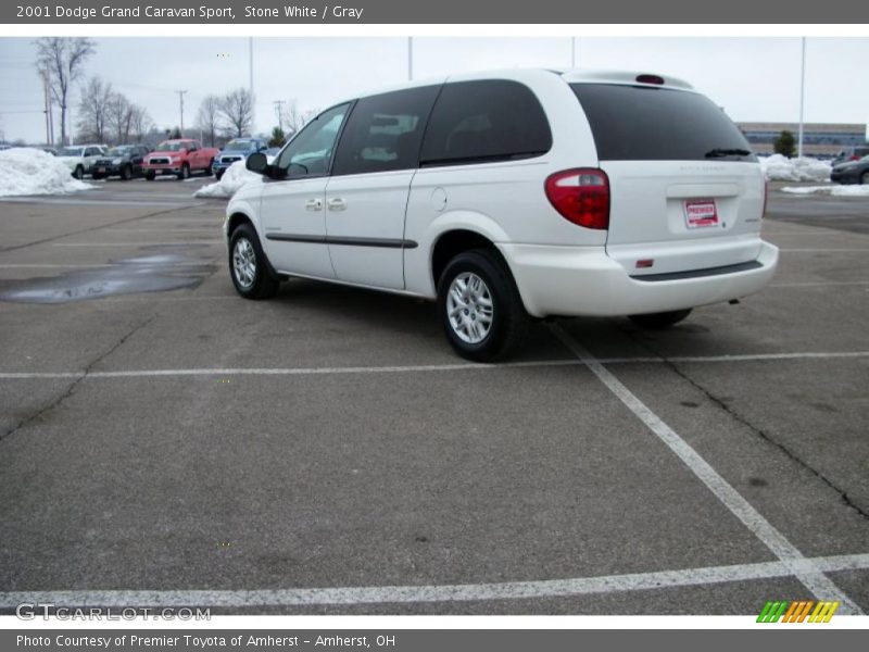 Stone White / Gray 2001 Dodge Grand Caravan Sport