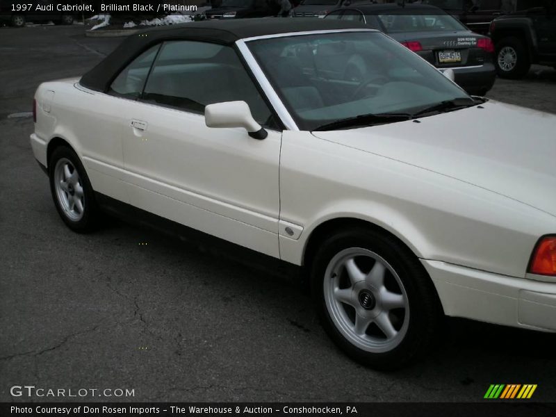 Brilliant Black / Platinum 1997 Audi Cabriolet