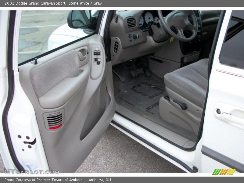 Stone White / Gray 2001 Dodge Grand Caravan Sport