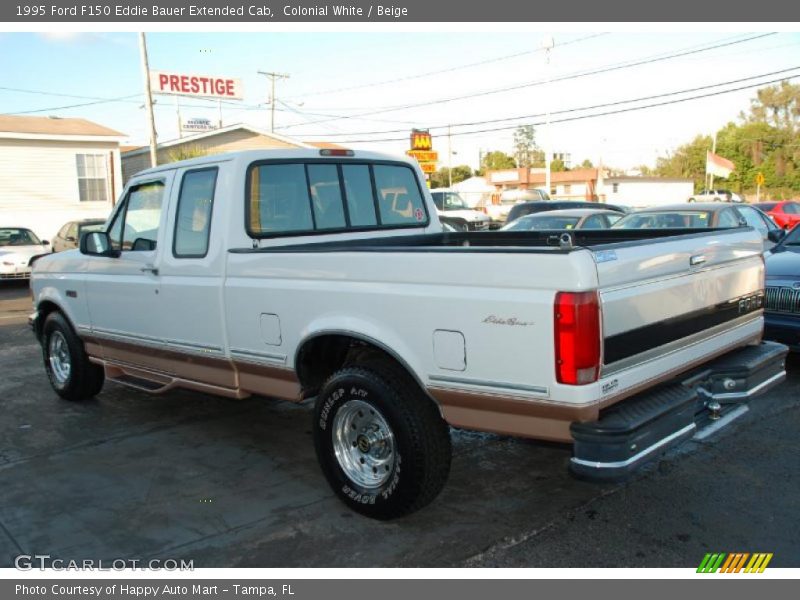 Colonial White / Beige 1995 Ford F150 Eddie Bauer Extended Cab