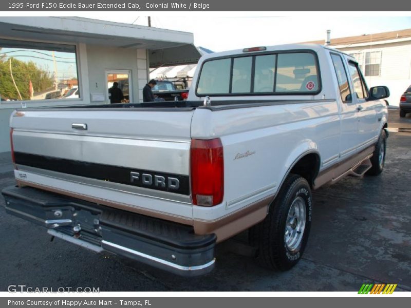 Colonial White / Beige 1995 Ford F150 Eddie Bauer Extended Cab
