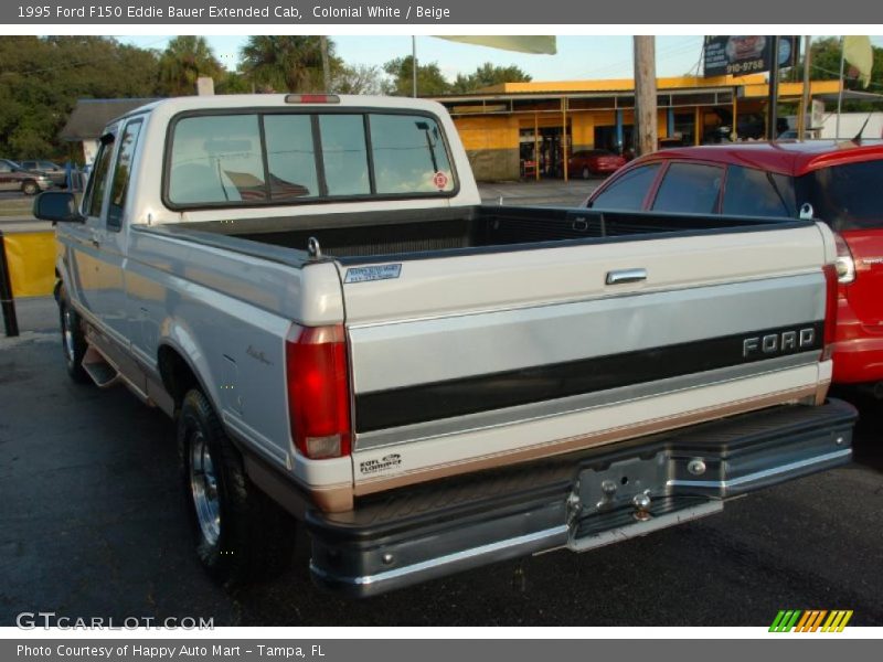 Colonial White / Beige 1995 Ford F150 Eddie Bauer Extended Cab