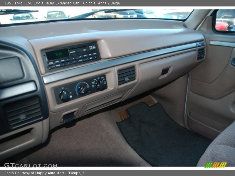 Colonial White / Beige 1995 Ford F150 Eddie Bauer Extended Cab