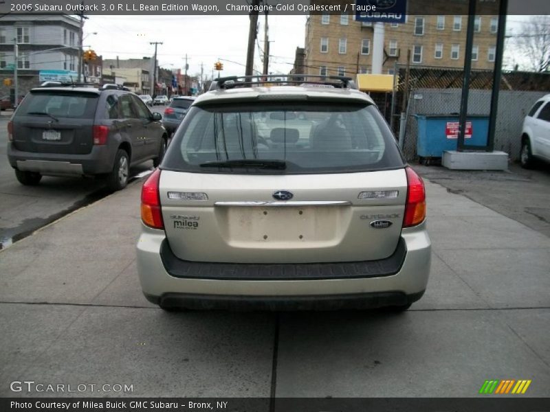 Champagne Gold Opalescent / Taupe 2006 Subaru Outback 3.0 R L.L.Bean Edition Wagon