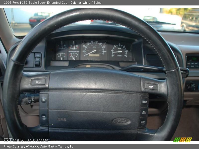 Colonial White / Beige 1995 Ford F150 Eddie Bauer Extended Cab