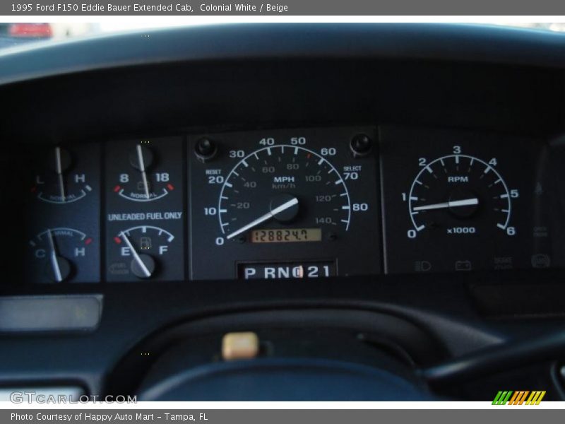 Colonial White / Beige 1995 Ford F150 Eddie Bauer Extended Cab