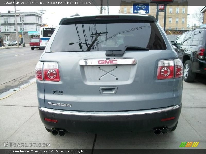 Blue-Gold Crystal Metallic / Ebony 2008 GMC Acadia SLE