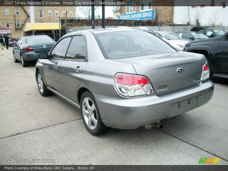 Urban Gray Metallic / Anthracite Black 2007 Subaru Impreza 2.5i Sedan