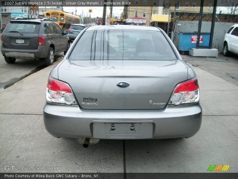 Urban Gray Metallic / Anthracite Black 2007 Subaru Impreza 2.5i Sedan