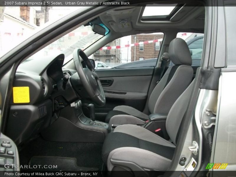 Urban Gray Metallic / Anthracite Black 2007 Subaru Impreza 2.5i Sedan