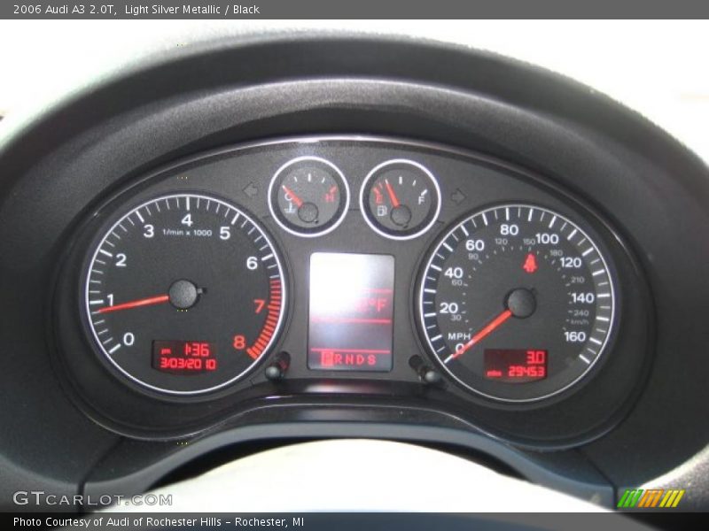 Light Silver Metallic / Black 2006 Audi A3 2.0T