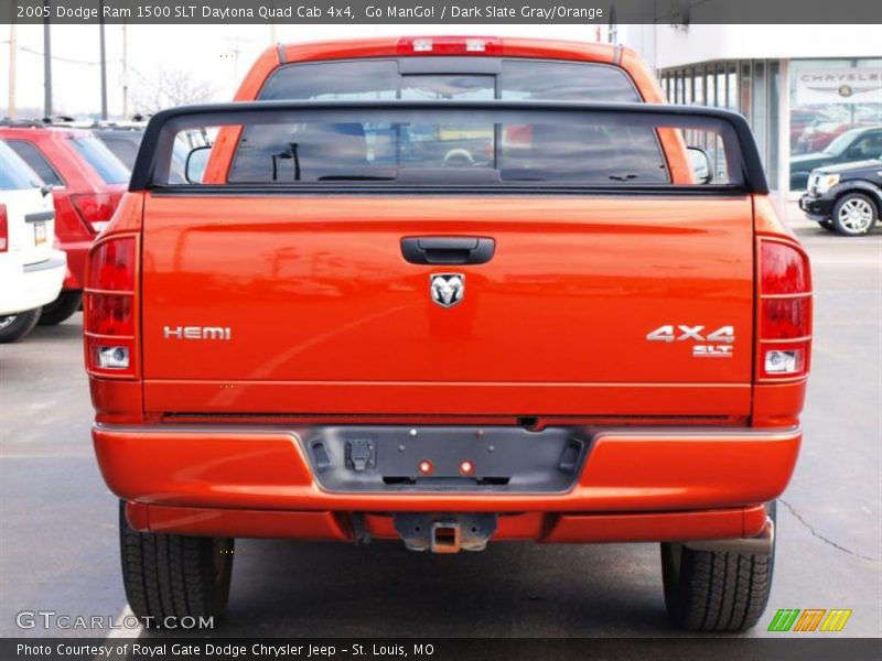 Go ManGo! / Dark Slate Gray/Orange 2005 Dodge Ram 1500 SLT Daytona Quad Cab 4x4