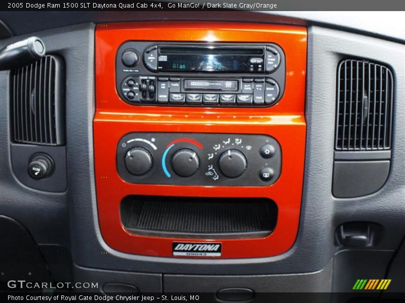 Go ManGo! / Dark Slate Gray/Orange 2005 Dodge Ram 1500 SLT Daytona Quad Cab 4x4