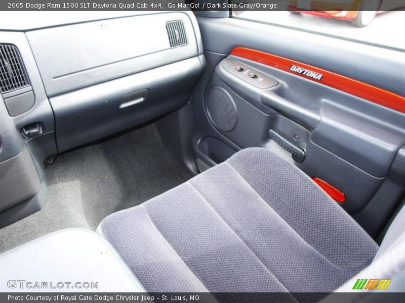 Go ManGo! / Dark Slate Gray/Orange 2005 Dodge Ram 1500 SLT Daytona Quad Cab 4x4