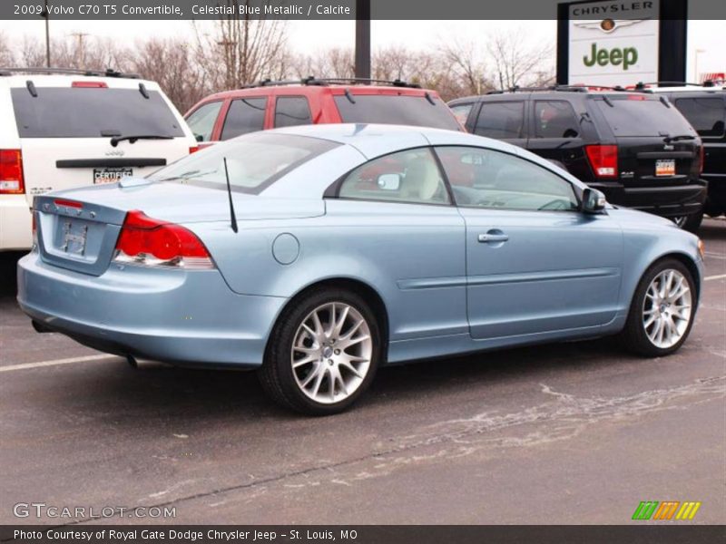 Celestial Blue Metallic / Calcite 2009 Volvo C70 T5 Convertible