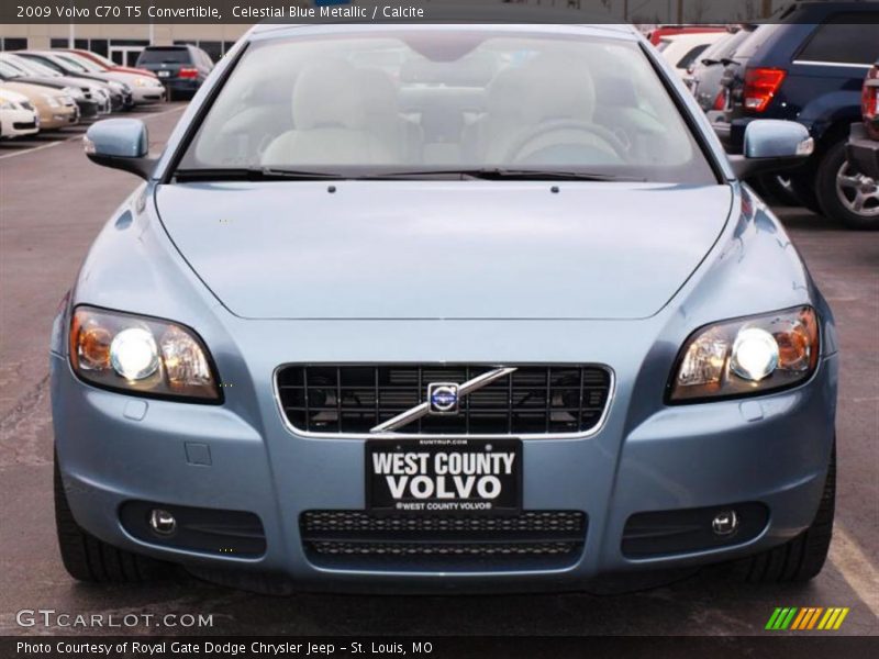 Celestial Blue Metallic / Calcite 2009 Volvo C70 T5 Convertible