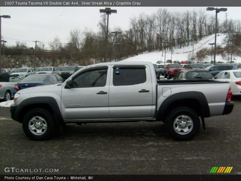 Silver Streak Mica / Graphite Gray 2007 Toyota Tacoma V6 Double Cab 4x4