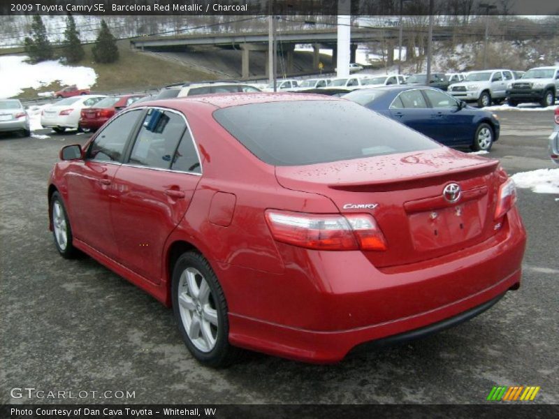 Barcelona Red Metallic / Charcoal 2009 Toyota Camry SE