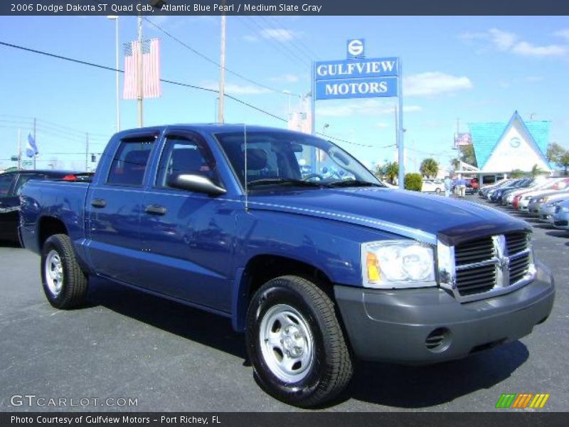 Atlantic Blue Pearl / Medium Slate Gray 2006 Dodge Dakota ST Quad Cab