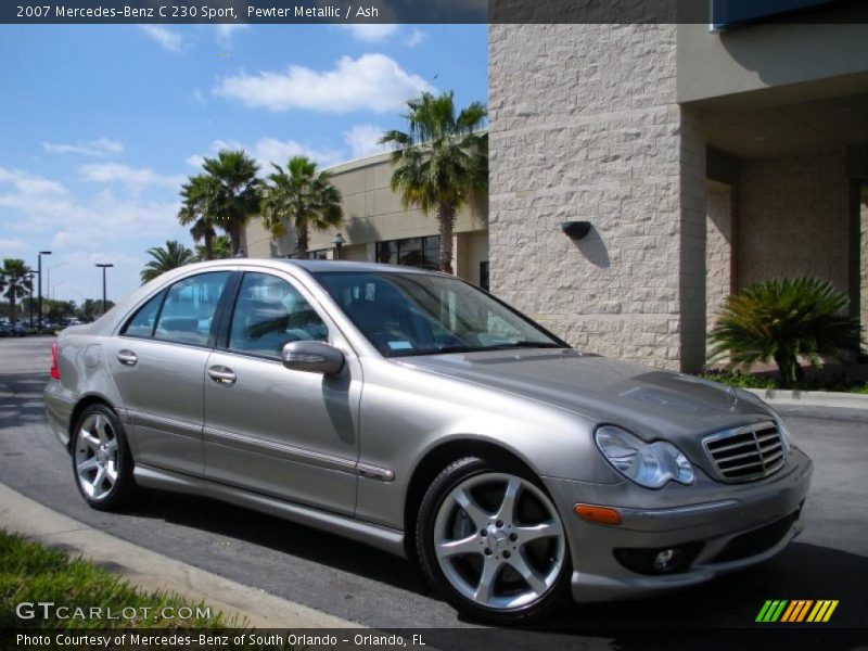 Pewter Metallic / Ash 2007 Mercedes-Benz C 230 Sport