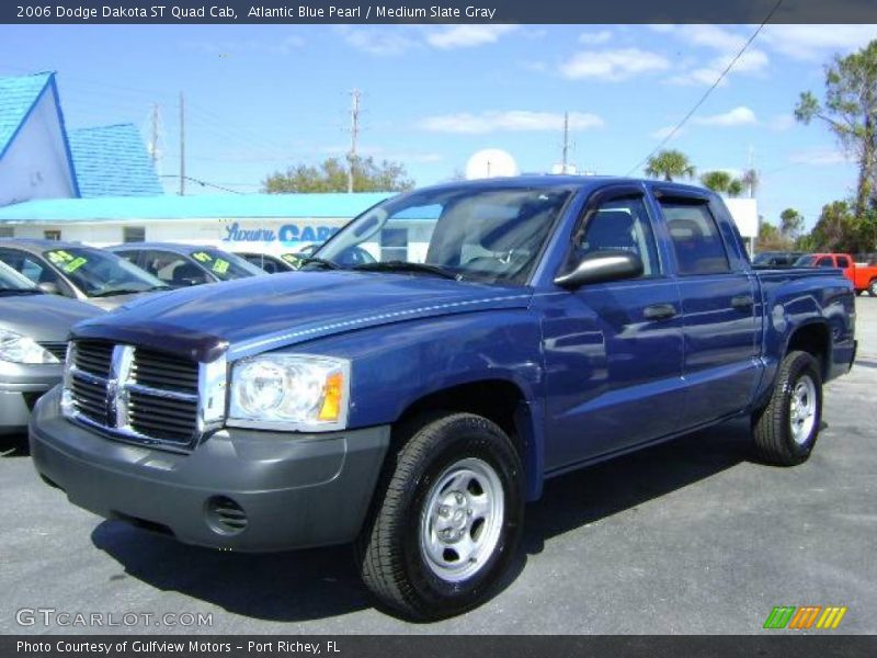 Atlantic Blue Pearl / Medium Slate Gray 2006 Dodge Dakota ST Quad Cab