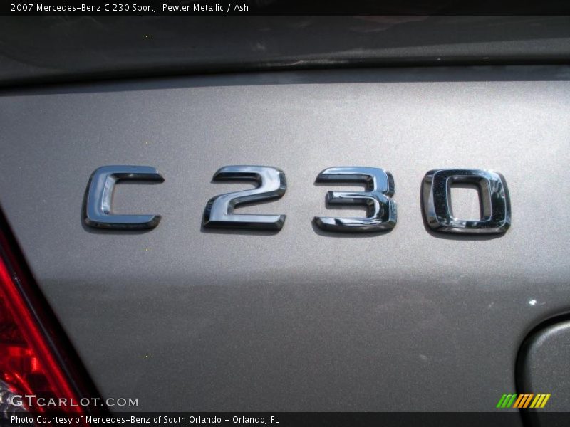 Pewter Metallic / Ash 2007 Mercedes-Benz C 230 Sport