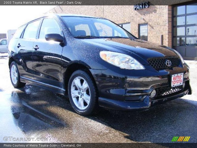 Black Sand Pearl / Dark Gray 2003 Toyota Matrix XR