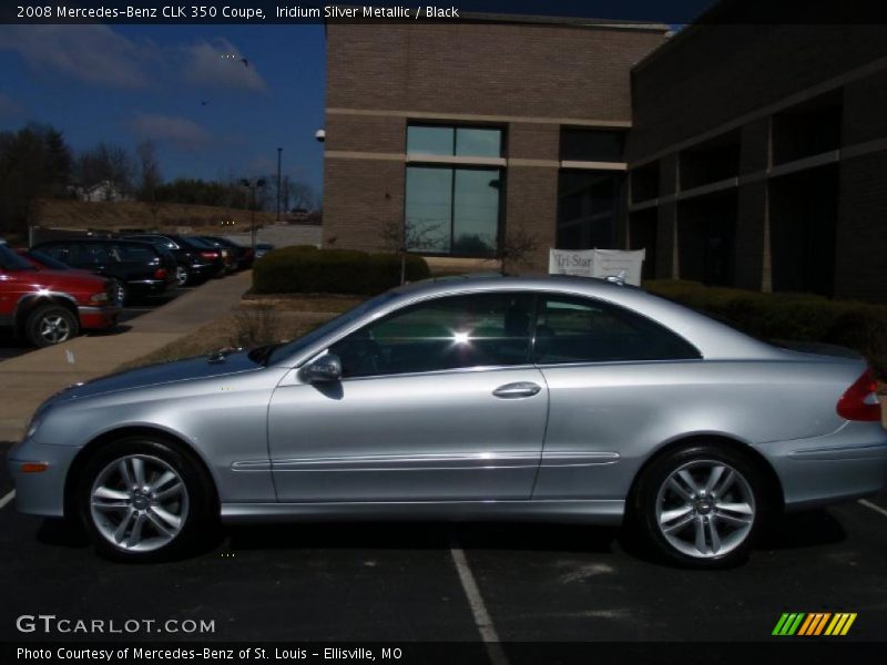 Iridium Silver Metallic / Black 2008 Mercedes-Benz CLK 350 Coupe