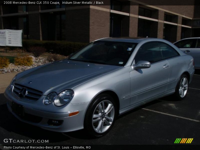 Iridium Silver Metallic / Black 2008 Mercedes-Benz CLK 350 Coupe