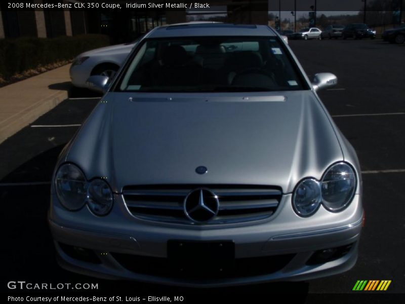 Iridium Silver Metallic / Black 2008 Mercedes-Benz CLK 350 Coupe