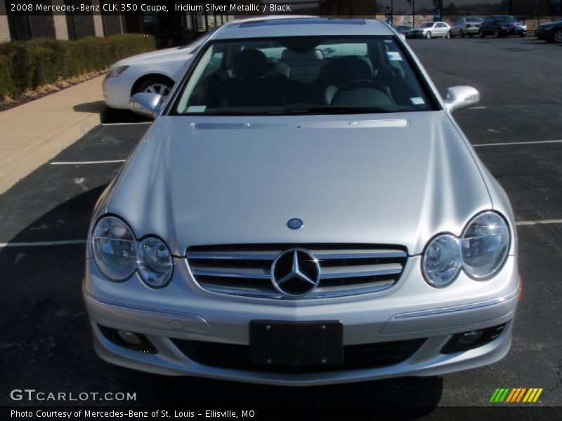 Iridium Silver Metallic / Black 2008 Mercedes-Benz CLK 350 Coupe